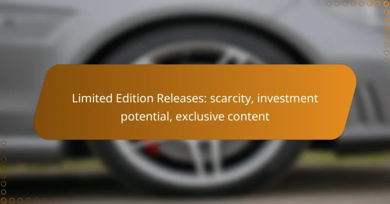 Limited Edition Releases: scarcity, investment potential, exclusive content