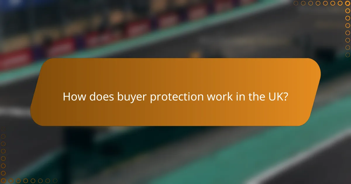 How does buyer protection work in the UK?