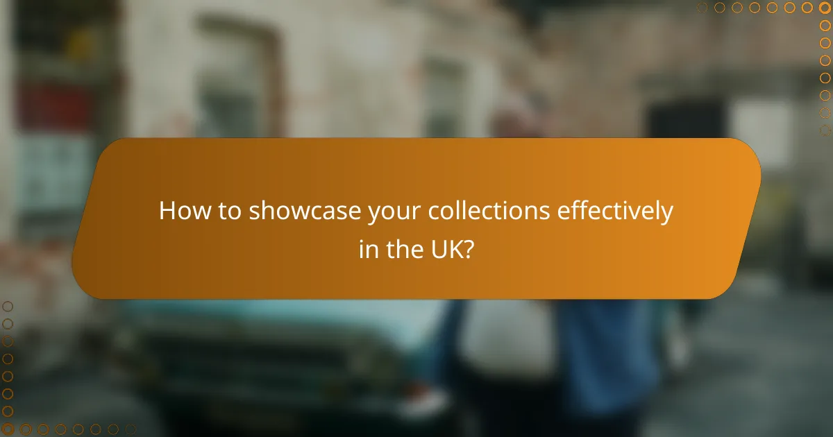 How to showcase your collections effectively in the UK?